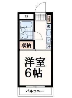 よしみハウジングビル【4階】の間取り