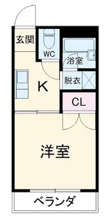 アーバンライフサワキ【210号室】の間取り