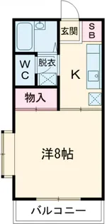 サカモトハイツ・C棟【201号室】の間取り