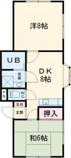 ライフメイト高徳 5番館【103号室】の間取り