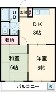 第二グランドール福生【102号室】の間取り