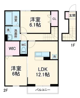 BELL RUN【2階】の間取り