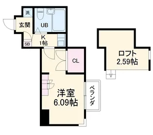 フジパレス行田壱番館【2階】の間取り