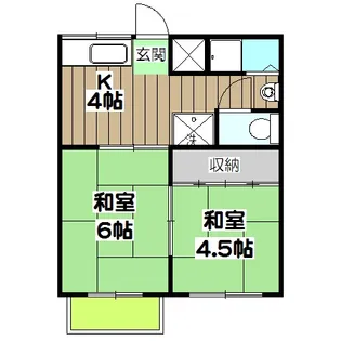 ウィンズ上桂【A202号室】の間取り