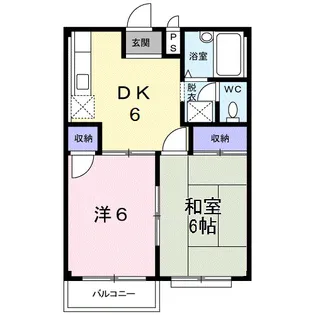 エルディム薫【2階】の間取り