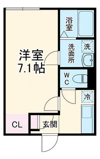 FORESIGHT INN南矢名【1階】の間取り