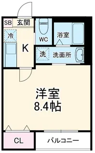 SR北習志野【1階】の間取り