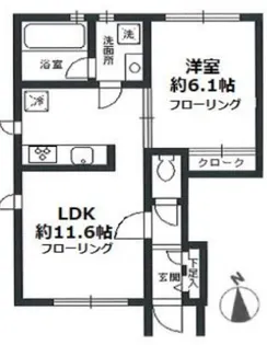 コージィコート元住吉【1階】の間取り