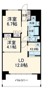 リーラ横浜川和町【2階】の間取り