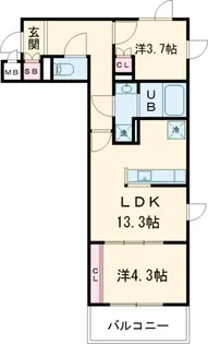 リビオメゾン大岡山【2階】の間取り