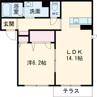 シャーメゾン太秦広隆寺【2階】の間取り