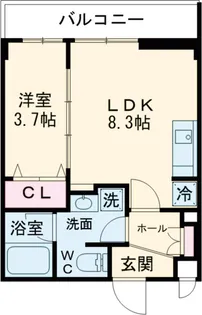 Reframe5池尻大橋【B003号室】の間取り