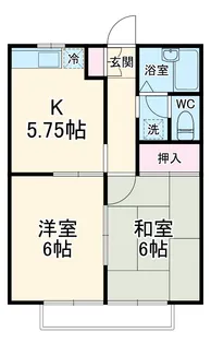 フォンテーヌD【2階】の間取り