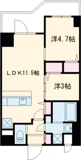 スプランディッド大島【3階】の間取り