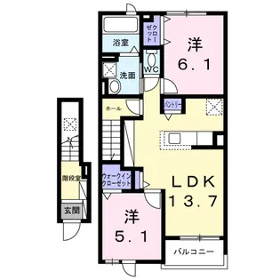 グランメゾン ネスト88【2階】の間取り