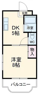 マンションエクシードⅥ【203号室】の間取り
