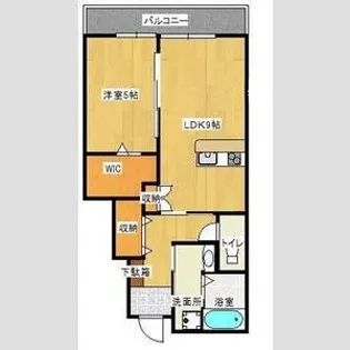 LOTUS石津中町【105号室】の間取り