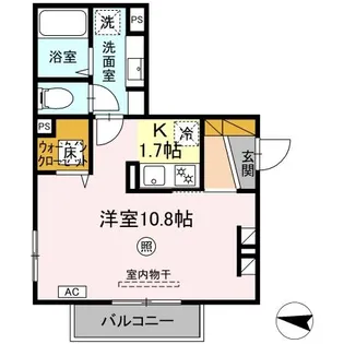 MAISON DE CALME(メゾンドカルム)【1階】の間取り