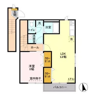 サンハイム学園前 B【2階】の間取り