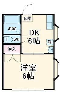 都コーポ【10A号室】の間取り