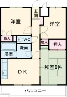 エクセルハイツヤマネⅡ【2階】の間取り