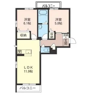 TSヴィラ元総社【3階】の間取り