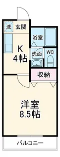 マンションあすか【A-3号室】の間取り