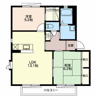 グランシード・クレアC【102号室】の間取り