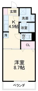 メゾンドブリック【102号室】の間取り