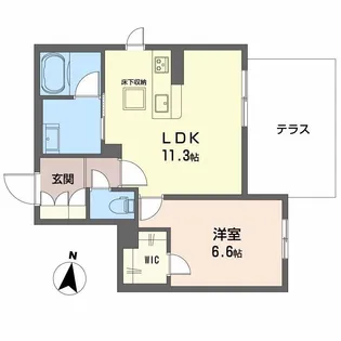シャーメゾンボナンザ【1階】の間取り