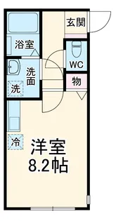 風のテラス【201号室】の間取り