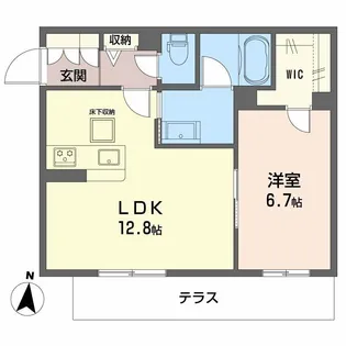 シャーメゾンボナンザ【1階】の間取り
