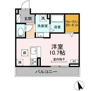 ビューハウス77【303号室】の間取り