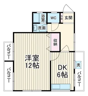 伊勢原コーポラス【2階】の間取り