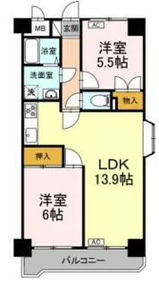 メゾン・ロワイヤル【5階】の間取り
