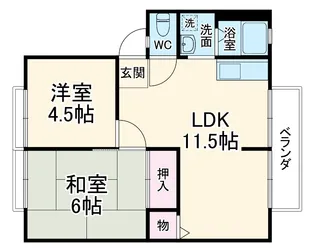 エスポワール【1階】の間取り