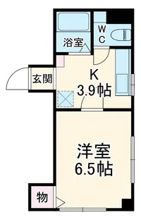 ファインズビル南林間【4階】の間取り