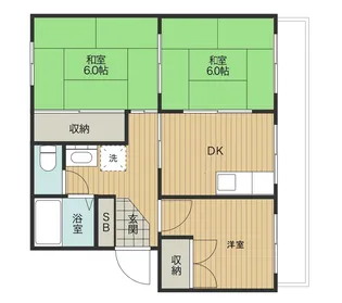 興津ハイツ【3A号室】の間取り