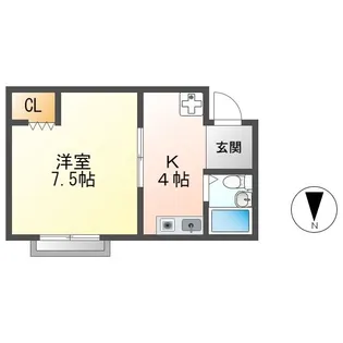 コーポソフィア【201号室】の間取り