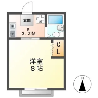 コーポソフィア【105号室】の間取り
