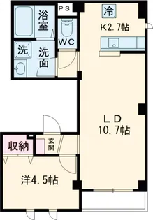 アベニール柏木【1階】の間取り