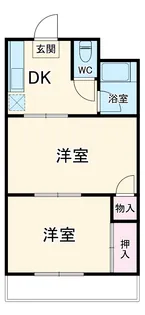 大成ハイム【2階】の間取り