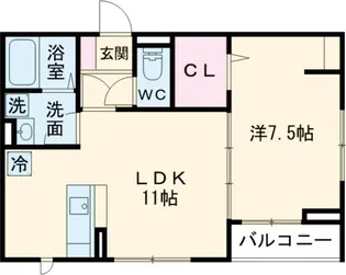 Kルポゼ【2階】の間取り