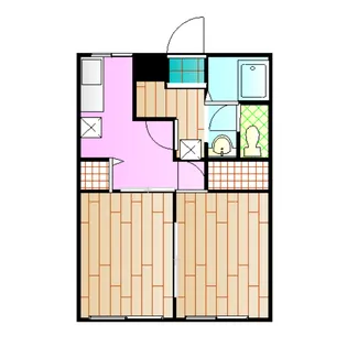 森の丘ハイツ【2階】の間取り