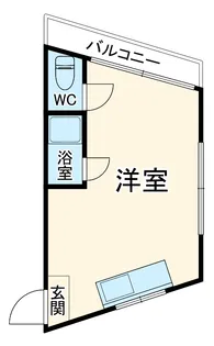 バリーサイドハイツ【2階】の間取り