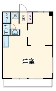 マンション市兵衛【1階】の間取り