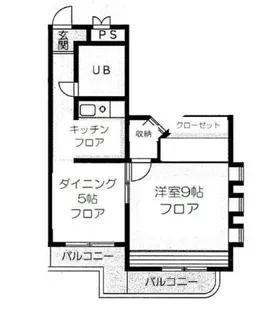 ラ・セゾンヨコハマ【101号室】の間取り