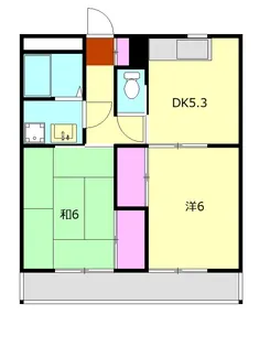 メープルハイツA棟【2階】の間取り