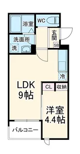 GRADUS八千代中央Ⅱ【1階】の間取り