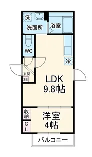GRADUS八千代中央Ⅱ【2階】の間取り